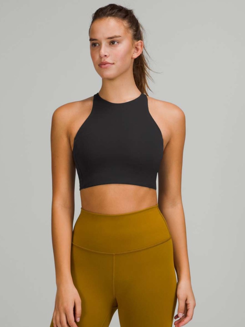 lululemon Strong Lines High Neck Sports Bra - Black